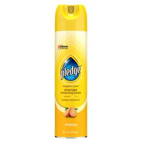 336385 Pledge Enhancing Polish Wood And Furniture Spray Orange Scent 9.7oz