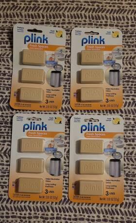 05584 Plink Fresh Spaces Garbage Odor Eliminator 3 Count Lot Of 4