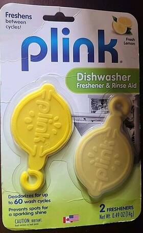 Pra12t Plink Dishwasher Freshener And Rinse Aid 1 Pack Fresh Lemon Detergent Household