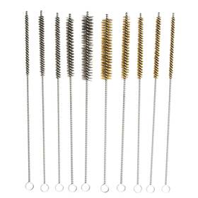 Pmd Products 792363959476 10-piece Tube Cleaning Brush Kit Brass Wire Bore Brushes And Stainless Steel
