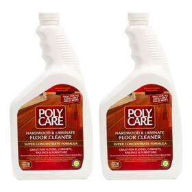 70020-2 Polycare Hardwood Floor Cleaner Super Concentrate - 40 Fl Oz 2 Pack Fresh- Dilute Co