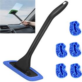 Zhi-05 Popda Windshield Cleaning Tool Wand Auto Window Cleaner 5 Pieces Reusable Cloth Pads