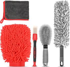Wb23505 Preciva 5pcs Car Wheel And Tire Brush Kit -car Cleaning Cleaner