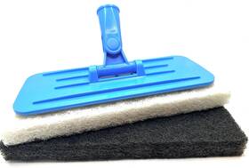 D92db625-d4 Pro-graad Threaded Swivel Utility Pad Holder Kit With 4.5x10 Inch Scrubber Pads
