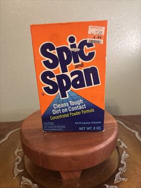 Procter & Gamble 037000341406 1987 Spic And Span Multi-purpose Cleaner Concentrated Powder Guessing 5 Oz Left