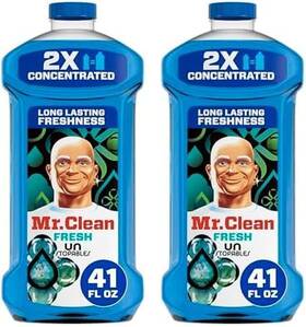 30772107270 Procter & Gamble Mr. Clean 2x Concentrated Multi-surface Cleaner Unstopables Fresh Scent 41 Fl Oz