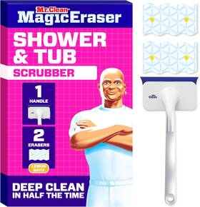 Procter & Gamble 445040694612 Mr. Clean Magic Eraser Shower And Tub Scrubber Bathroom Cleaner All In One Bathr