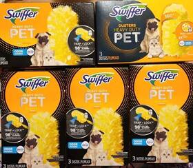 Procter & Gamble - Pampers 726084255098 5 Swiffer Pet Heavy Duty Dusters Refills Multisurface 360 With Febreze 15ct