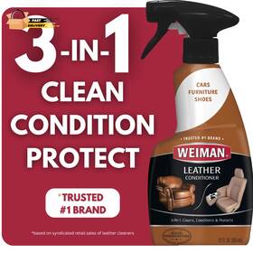 Products Llc 313054317353 3-in-1 Leather Cleaner And Conditioner For Furniture Car Seats Bags Sh