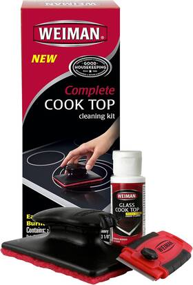 Products Llc 744110238587 Complete Cook Top Cleaning Kit - Cleaner And Polish 2 Oz Scrubbing Pad