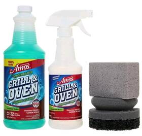 Professor Amos 717789440902 Concentrated Grill And Oven Foaming Cleaner Kit-32 Oz-cucumbr Melon
