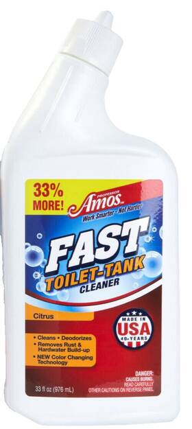 Professor Amos 717789442173 Fast Toilet And Tank Concentrate Cleaning Solution 33 Oz Citrus