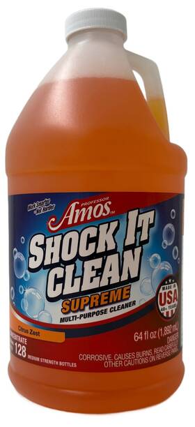 791288 Professor Amos Shock It Clean 64 Oz Concentrate Citrus Zest