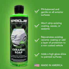 50011 Proje Premium Car Care Ceramic Soap 16oz - Rejuvenates Coatings