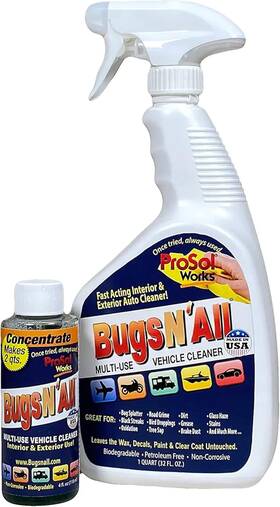 Prosol 445013074090 Bugs N All Multipurpose Car Cleaner And Degreaser - Bug Tar Remover Concentrate