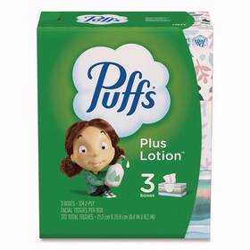 39363bx Puffs 39363pk 2-ply Plus Lotion Facial Tissue - White 3/pack New