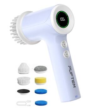 Hc-ca06 Puftem Upgraded Electric Spin Scrubber Powerful Cordless Shower With 4500m