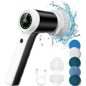 Pfcb01 Puftem Electric Spin Scrubber Cordless Shower Scrubbers With Battery Level Display