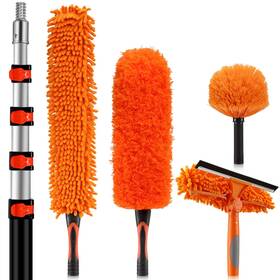 Pul0800520hcd Pulikit 26ft High Reach Duster Kit With 5-20ft Heavy-duty Extra Long Extension Pole