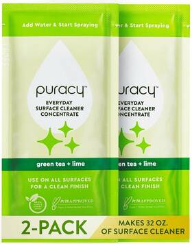 Puracy 850034384030 Surface Cleaner 0.5oz Concentrate Organic Green Tee Lime Set Of 2