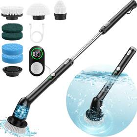 Ipx7 Pureswirlz 647697073322 Electric Spin Scrubber Shower With Led Display Cleaner