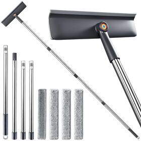 Blc-s05 Purexa 3-in-1 Window Squeegee For Home - 60 Cleaning Kit With 3 Microfiber Cl