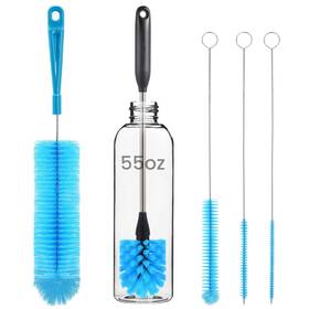 B0cz6gkbff Pzlife 5 Pack Bottle Brush Cleaner Straw And Water Brush15in Stainle