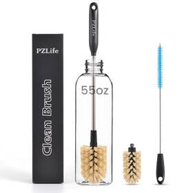 Pzl-ct-2 Pzlife 2in1 Water Bottle Brush Set Cleaner And Straw Cleaning Scrubbin