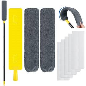Qae041 Qaestfy Under Appliance Cleaning Tool With Long Handle 2 Reusable Microfiber Pads 5