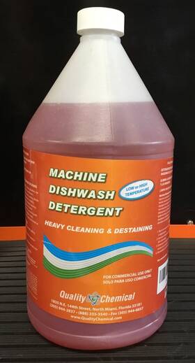 Qcc-301-1 Quality Chemical Commercial Industrial Grade Machine Dishwash Detergent - 1 Gallon 128 Oz