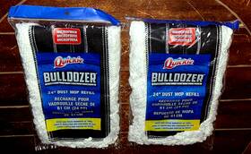 0694m Quickie Lot Of 2 Bulldozer Microfiber 24 Inch Dust Mop Refills #0694m
