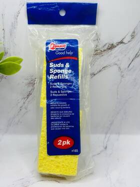 Quickie 071798001654 2002 Suds And Sponge Refill Pack Of 2 Dishwashing Dish Wash Wand #165 New