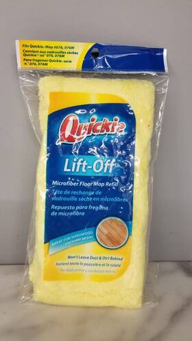 0764m Quickie Microfiber 10.25 Inch Mighty Mop Refill Lift-off