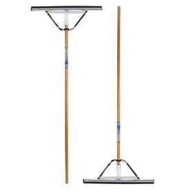 16jshdsu-2 Quickie 2 Pk Professional 24 Inch Floor Squeegee Broom With 60 Hardwood Handle