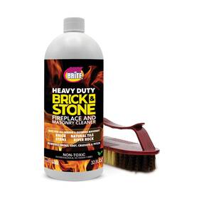 Quickn Brite 074294002309 Quick Ftn 32oz Fireplace Cleaner Gel Kit And Brush - Brick/stone/marble Usa