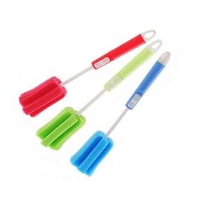 Quupy 192798139502 3pcs 11.4inch Sponge Clean Brush With Adjustable Plastic Handle For Coffee Glass