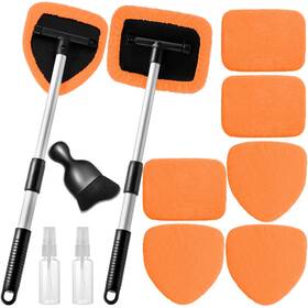 1a103cc1sj1fx2pp1hs-3og3og Qydipclin Car Window Cleaning Kit 11pcs With Reusable Microfiber Pads And Spray Bottles