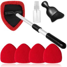 1a111cc1sj1pp1hs-4rd Qydipclin 7pcs Windshield Cleaner Tool Kit With Microfiber Pads And Extendable Handle