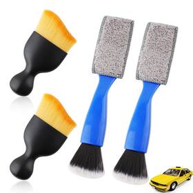 Rapuda 745278663655 Auto Interior Dusting Brush 4 Pcs Car Dust Sweeping Soft Woobr
