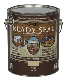 Ready Seal 816078001005 100 Clear 1-gallon Exterior Wood Stain And Sealer 1 Gallon Pack