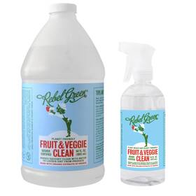 Rebel Green 897067002524 Fruit And Veggie Wash - Natural Produce Plant-based Vegetabl