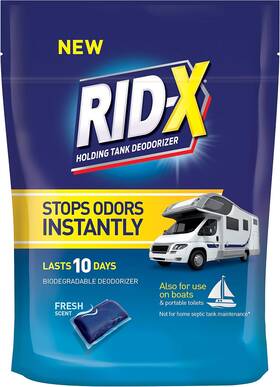 Lokg-918 Reckitt Benckiser Rid-x Holding Tank Deodorizer Pacs Septic Treatment For Rv Boats And Porta