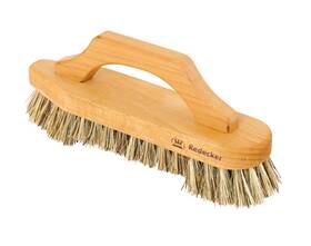 302608 Redecker Union Fiber Scrub Brush With Oiled Beechwood Bowshaped Handle 85/8inches
