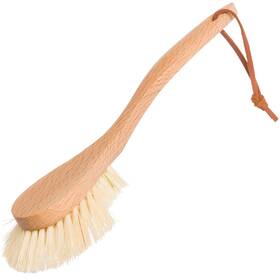322529 Redecker Tampico Fiber Dish Brush With Extra-large Head Oiled Beechwood Handle