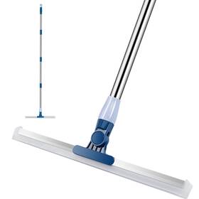 Fs6486 Reewii Adjustable Long Handle Floor Squeegee Broom - Rubber For Tile Concr