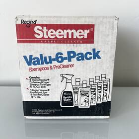 Regina 022811050326 Vtg 90s Nos Valu-6-pack Carpet Cleaner Shampoo And Precleaner