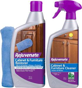 Rejuvenate 445036368329 Cabinet And Furniture Restorer 16oz Cleaner 24oz With Mitt