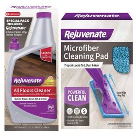 Rejuvenate 678408004083 All Floor Cleaner Refill Reusable Washable Mop Pad Bundle 32oz