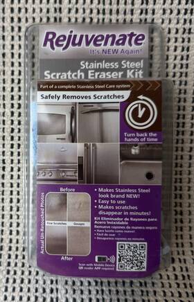 Rejuvenate 678408053708 New Stainless Steel Scratch Eraser Kit Restores Wear And Tear Sealed