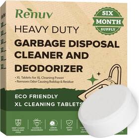 Renuv 445052089079 Garbage Disposal Cleaner And Deodorizer Tablets Drain Freshener Odo